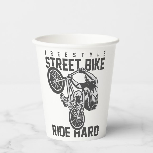 Street Bike Pappbecher (Vorderseite)