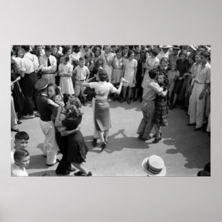 Street Dance, Crowley, Louisiana, 30er Poster