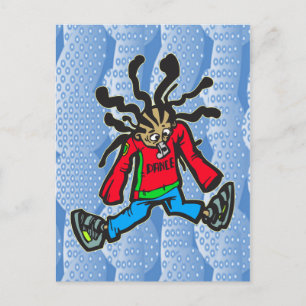 Street Dancing Doll Postkarte