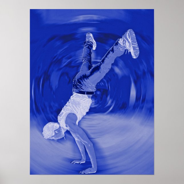 Street Dancing - in Blue Poster (Vorne)