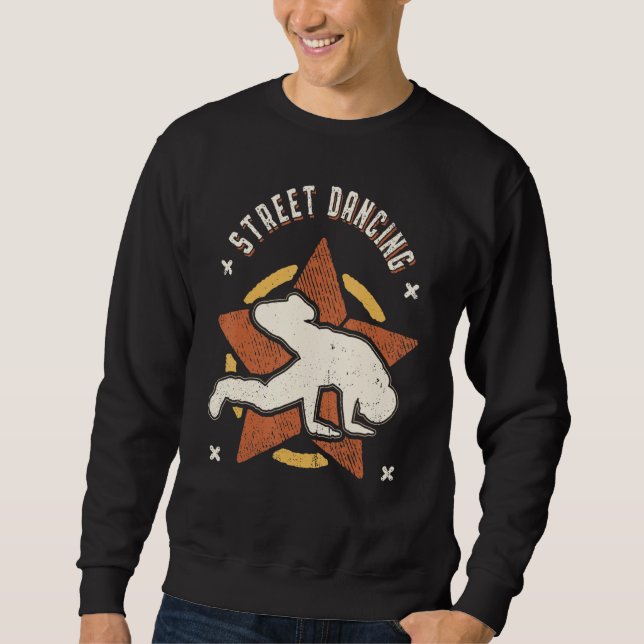 Street Dancing Vintage Retro Classic Sport Sweatshirt (Vorderseite)