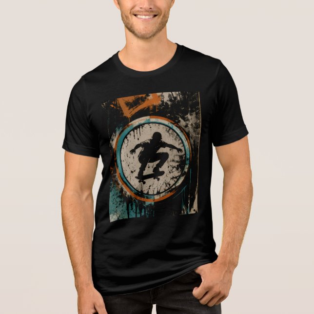 Street Drift Skateboard Tri-Blend Shirt (Vorderseite)