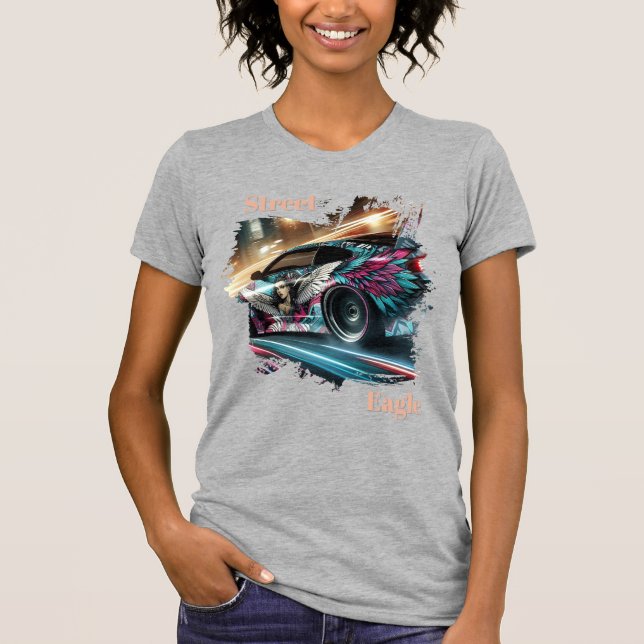 STREET EAGLE Damen Drift Tee — Neon  (Vorderseite)