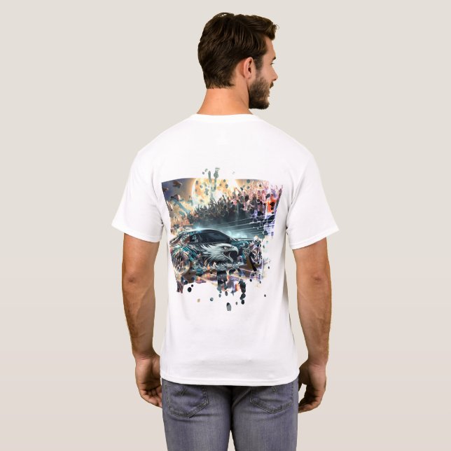 Street Eagle Velocity Burst Car Tee (Schwarz voll)