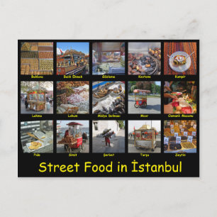 Street Food in Istanbul Postkarte