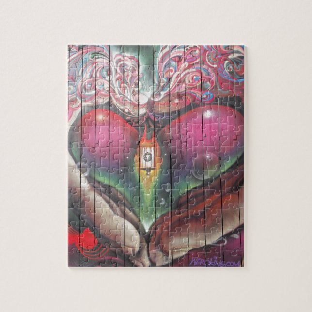Street Garage Graffiti Puzzle (Vertikal)