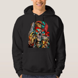 Street Hustle Skull Graphic - Urban King Edition Hoodie