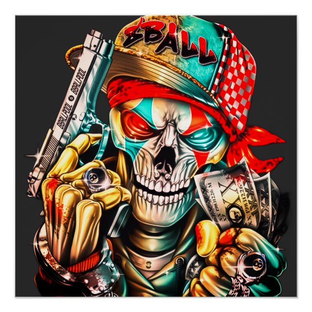 Street Hustle Urban King Premium Glossy Poster (Vorderseite)