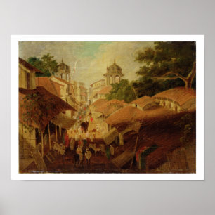 Street in Patna, c.1825 (Öl/Canvas) Poster