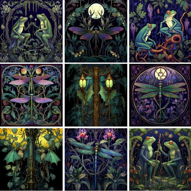Street Lamp Bats Tile (Swamp Collection) Fliese (Swamp Tile Set)