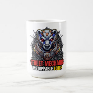 Street Mechanic Unstoppable Force Bear T-Shirt Kaffeetasse