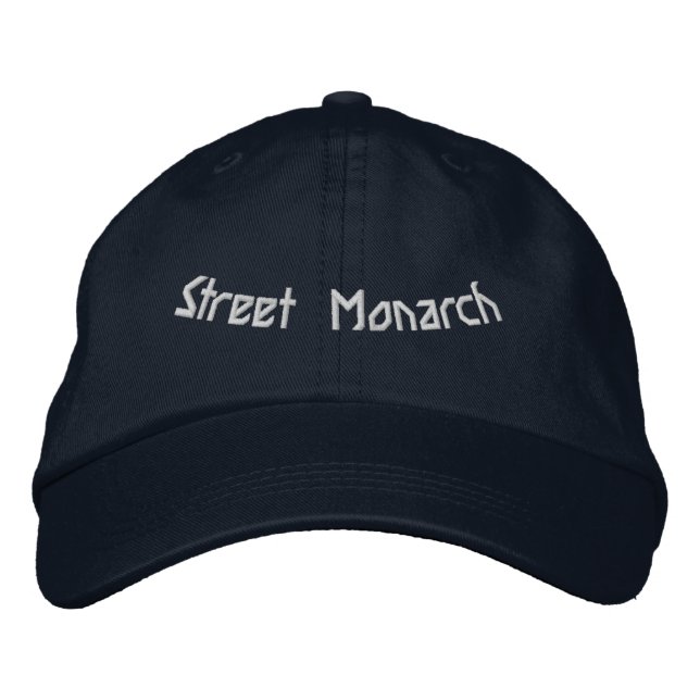 Street Monarch Adjustable Navy Power of Royalty Bestickte Baseballkappe (Vorderseite)
