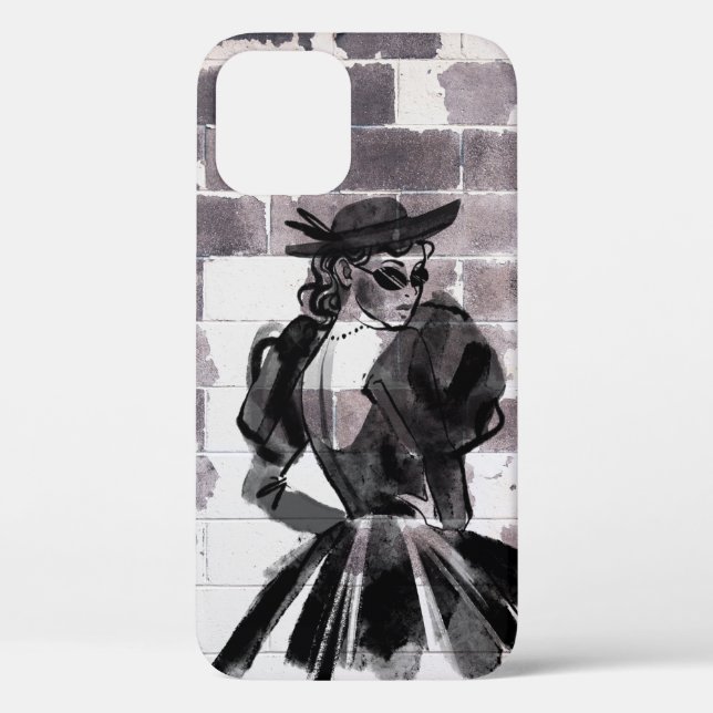 "Street Muse - Fashion on the Wall" Case-Mate iPhone Hülle (Rückseite)