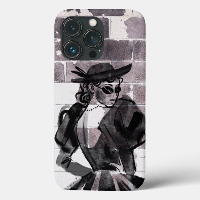 "Street Muse - Fashion on the Wall" Case-Mate iPhone Hülle (Rückseite)
