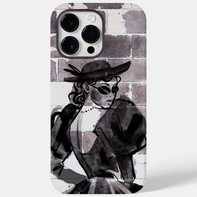 "Street Muse - Fashion on the Wall" Case-Mate iPhone Hülle (Rückseite)