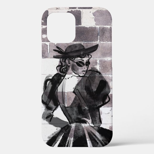 "Street Muse - Fashion on the Wall" Case-Mate iPhone Hülle (Rückseite)