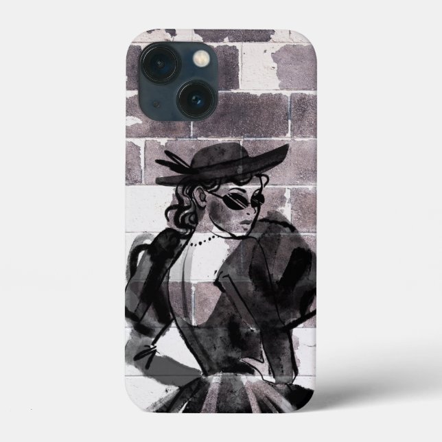 "Street Muse - Fashion on the Wall" Case-Mate iPhone Hülle (Rückseite)