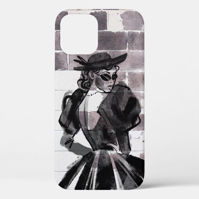 "Street Muse - Fashion on the Wall" Case-Mate iPhone Hülle (Rückseite)
