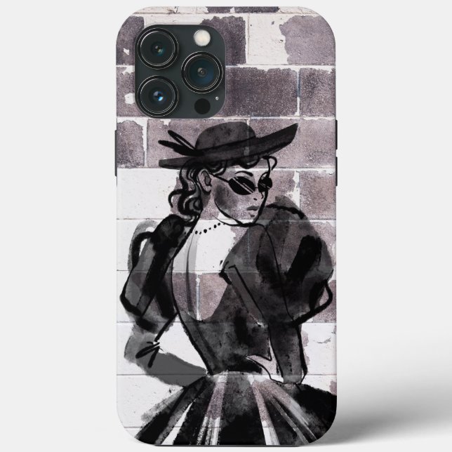 "Street Muse - Fashion on the Wall" Case-Mate iPhone Hülle (Rückseite)