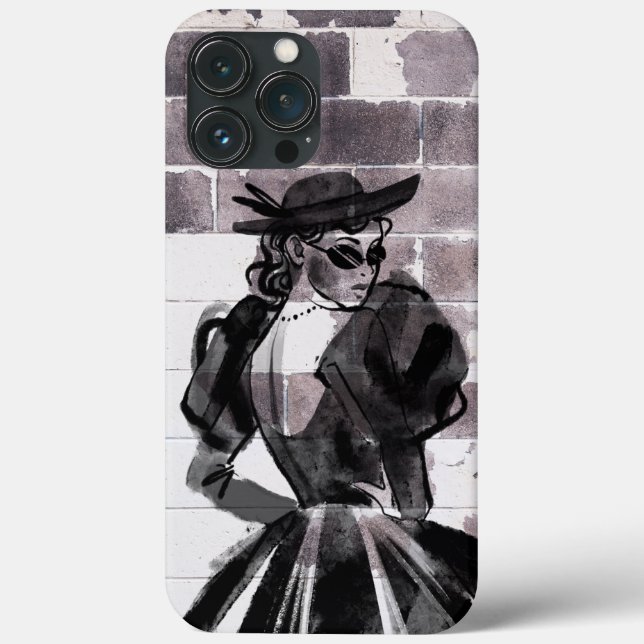 "Street Muse - Fashion on the Wall" Case-Mate iPhone Hülle (Rückseite)