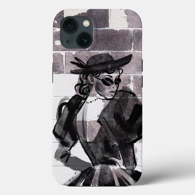 "Street Muse - Fashion on the Wall" Case-Mate iPhone Hülle (Rückseite)
