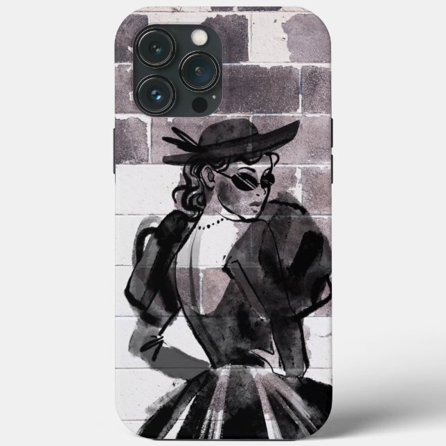 "Street Muse - Fashion on the Wall" Case-Mate iPhone Hülle (Rückseite)