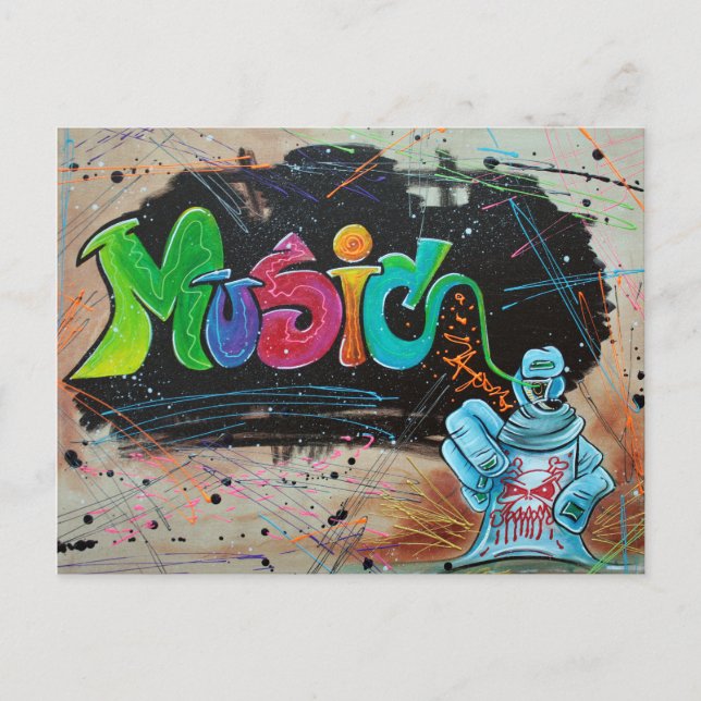 Street Music Postkarte (Vorderseite)