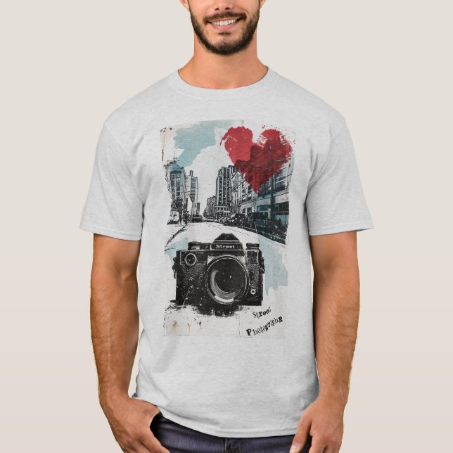 Street Photography with heart and Cityscape T-Shirt (Vorderseite)