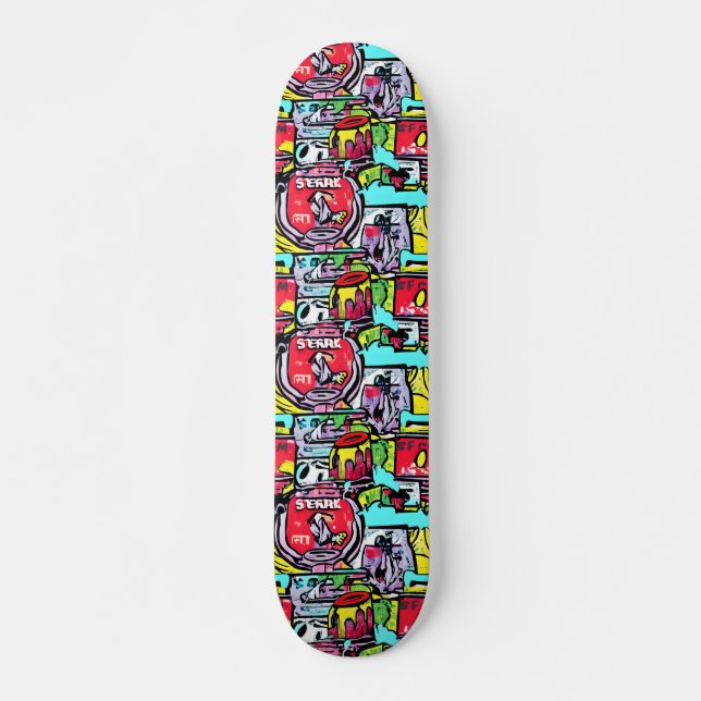 STREET POP ART SKATEBOARD (Vorne)