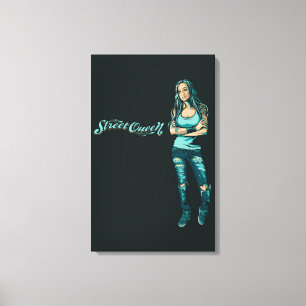 Street Qeen gespannte Leinwanddruck
