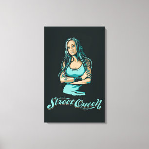 Street Queen auf Leinwand