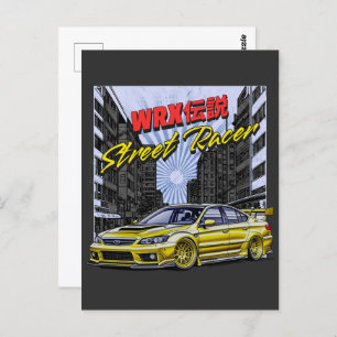 STREET RACER - IMPREZA WRX LEGEND POSTKARTE