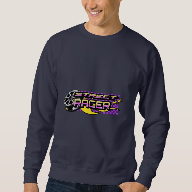 STREET RACERS BURNING WHEEL CLUB SWEATSHIRT (Vorderseite)