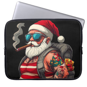 Street-Rebell getatowierter Weihnachtsmann Laptopschutzhülle