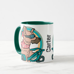 Street Retro Dog mit Sonnenbrille Funny Tasse
