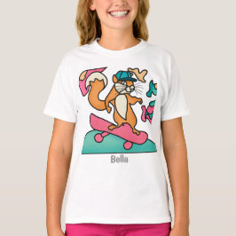 Street Retro Eichhörnchen auf Skateboard | Funny T-Shirt