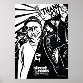 Street Roots Danke Cover - Nikki McClure art Poster