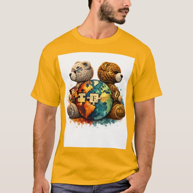 Street Royalty Teddy Bear Graphic T-Shirt (Vorderseite)