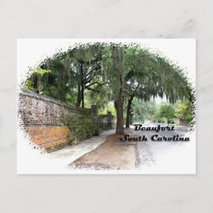 Street Scene, Beaufort, SC Postkarte
