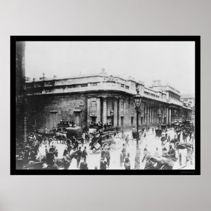 Street Scene bei der Bank of England in London 191 Poster
