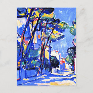 Street Scene, Frankreich, 1910 Landschaftsmalerei, Postkarte