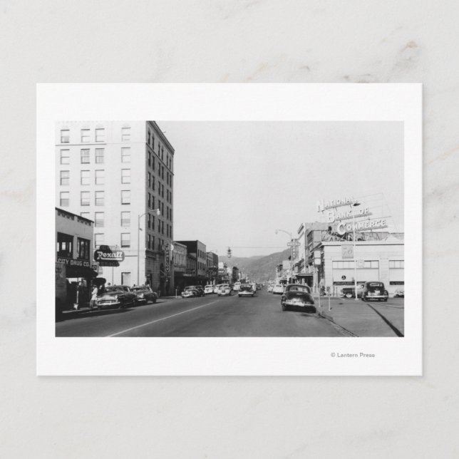 Street Scene in Aberdeen, WA Fotograf Postkarte (Vorderseite)