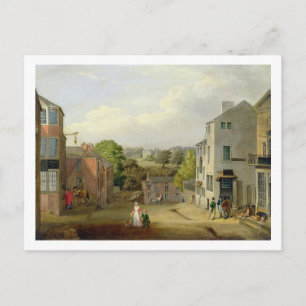 Street Scene in Chorley, Lancashire, mit Blick auf Postkarte
