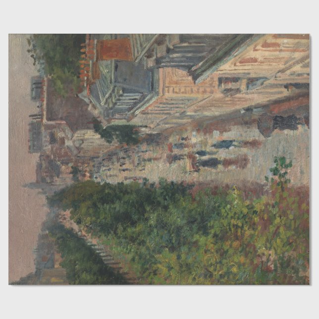 Street Scene in Paris (von Maximilien Luce) Geschenkpapier (Flach)