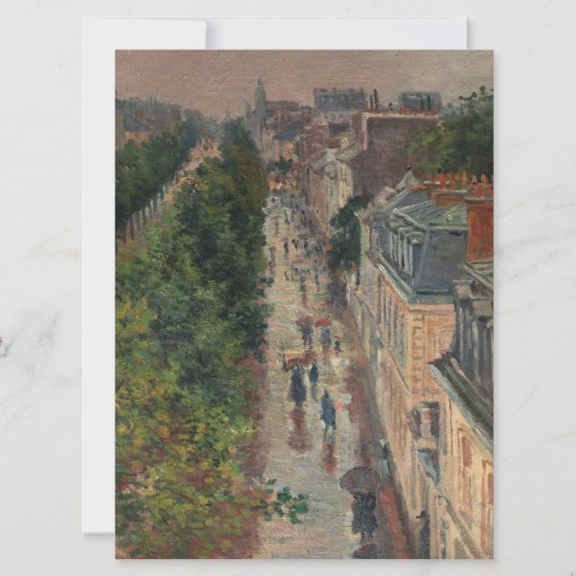 Street Scene in Paris (von Maximilien Luce) Karte (Vorderseite)
