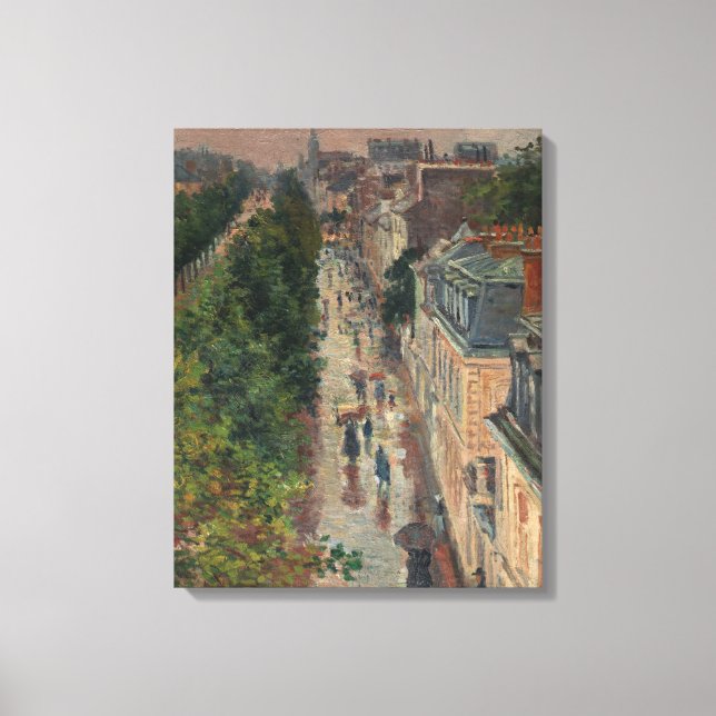 Street Scene in Paris (von Maximilien Luce) Leinwanddruck (Vorderseite)