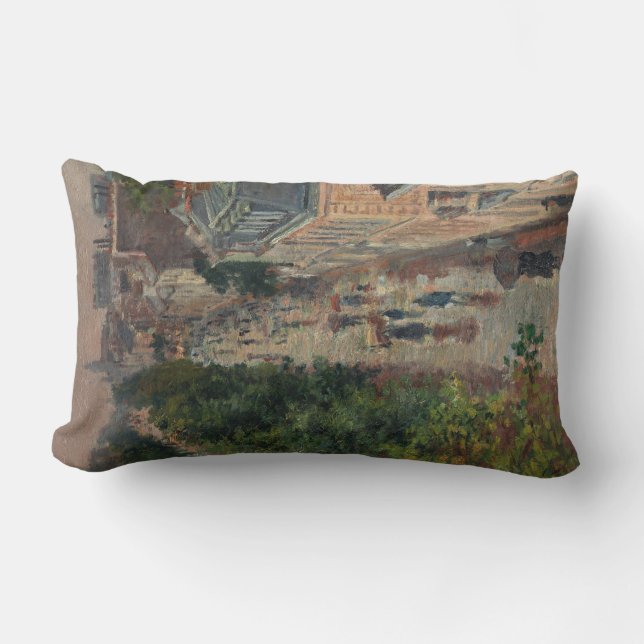 Street Scene in Paris (von Maximilien Luce) Lendenkissen (Vorderseite)