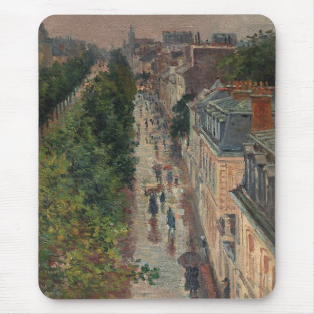 Street Scene in Paris (von Maximilien Luce) Mousepad (Vorne)
