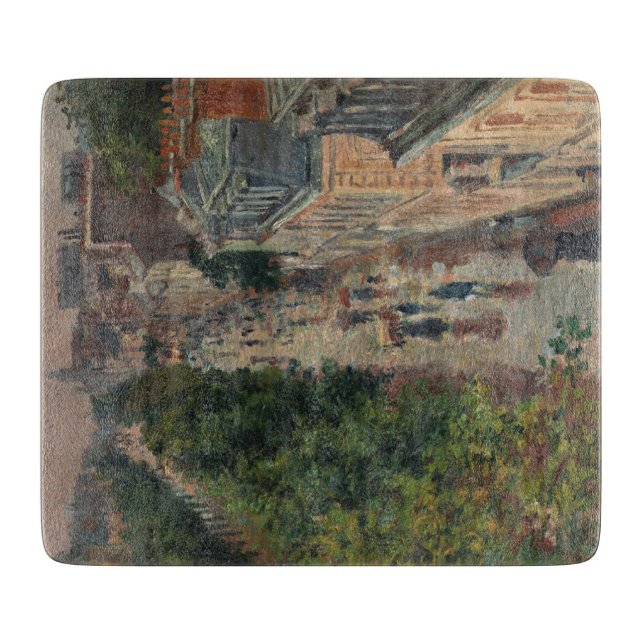 Street Scene in Paris (von Maximilien Luce) Schneidebrett (Vorderseite)