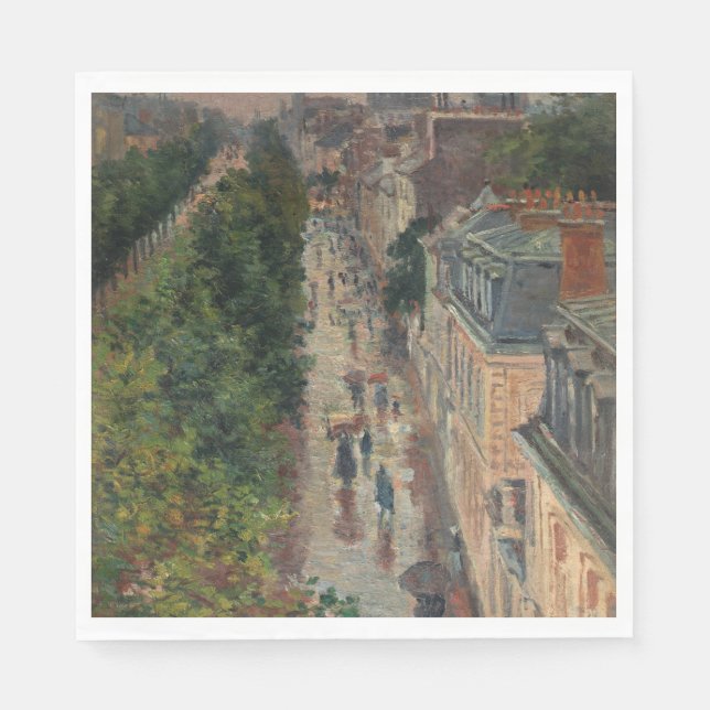 Street Scene in Paris (von Maximilien Luce) Serviette (Vorderseite)